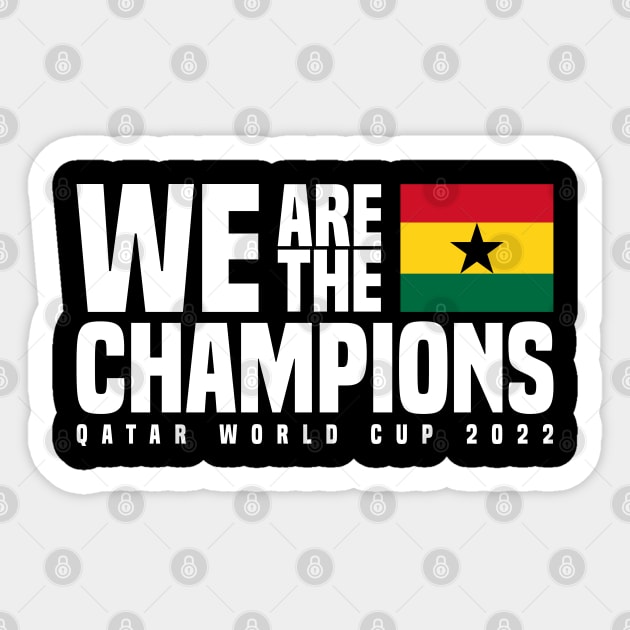 Qatar World Cup Champions 2022 - Ghana Sticker by Den Vector